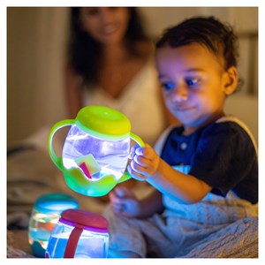 Mini sensory play jars glo pals vert