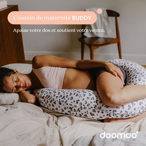 Coussin de grossesse buddy leopard cream