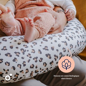 Coussin de grossesse buddy leopard cream