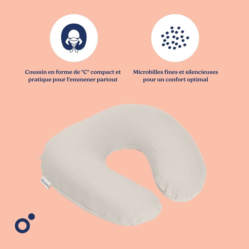 Coussin d'allaitement softy tetra jersey (Doomoo Basics) - Image 3