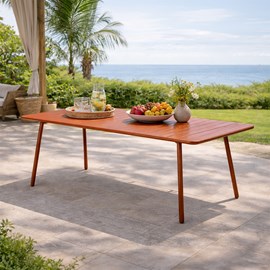 Bergame table de jardin 8-10 places 200cm terracotta