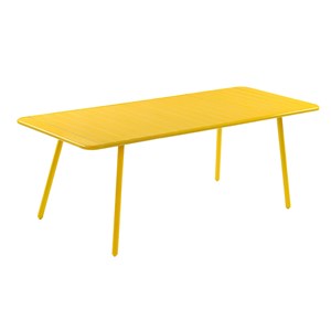 Bergame table de jardin 8-10 places 200cm jaune
