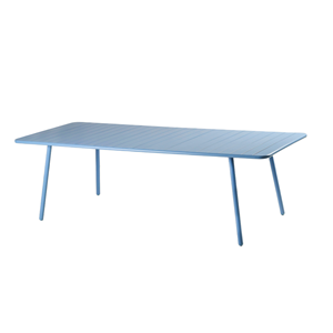Bergame table de jardin 10-12 places 234cm bleue