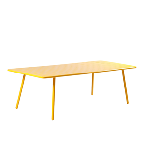 Bergame table de jardin 10-12 places 234cm jaune