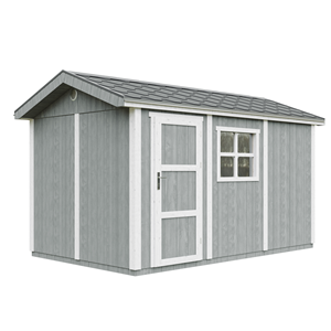 Abri de jardin qualité premium 8,68m² 252x250x412cm bardeaux bitumineux gris