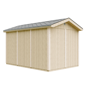 Abri de jardin qualité premium 8,68m² 252x250x412cm bardeaux bitumineux gris