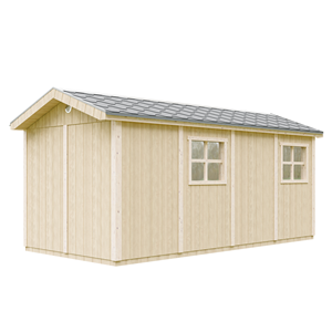 Abri de jardin qualité premium 11,47 m² - h252x250x530 cm  - gris