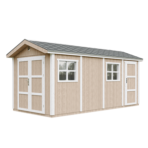 Abri de jardin qualité premium 11,47 m² - h252x250x530 cm - marron