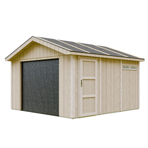 Garage qualité premium 13 m² - l378xl412 cm - gris
