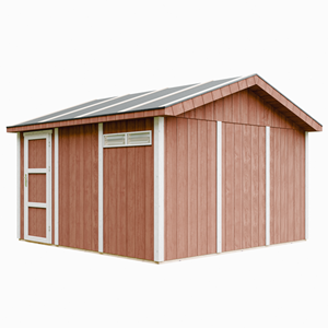 Garage qualité premium 13 m² - l378xl412 cm - rouge