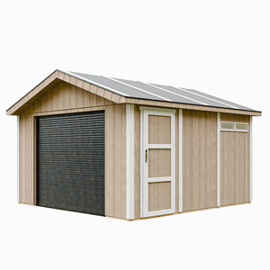 Garage qualité premium 13 m² - l378xl412 cm - marron