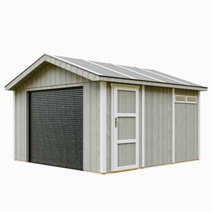 Garage qualité premium 13 m² - l378xl412 cm - gris