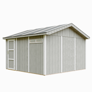 Garage qualité premium 13 m² - l378xl412 cm - gris