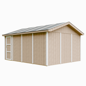 Garage qualité premium 17 m² - l378xl530 cm machines de jardinage - marron