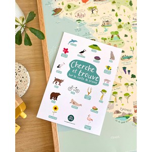 Affiche carte de france a3