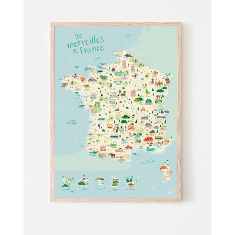 Affiche carte de france géante (Papier Curieux) - Image 3