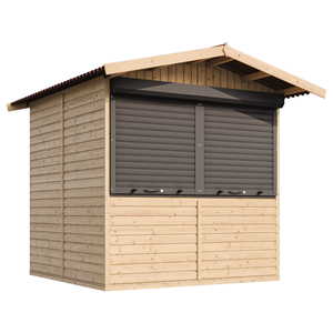 Maison de jardin en bois, étal de marché en bois, bar jardin 232x253x263cm 4m2