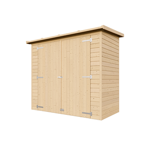Abri à outils en bois - 194x123x223 cm 2,1 m² - beige