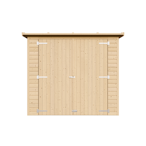 Abri à outils en bois - 194x123x223 cm 2,1 m² - beige