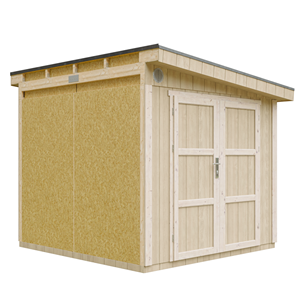 Abri de jardin qualité premium 5,9m² 231x248x294cm - beige