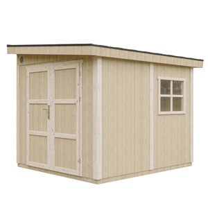 Abri de jardin qualité premium 5,9m² 231x248x294cm - beige