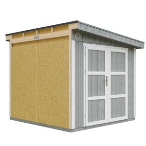 Abri de jardin qualité premium 5,9 m² - h231x248x294 cm - gris