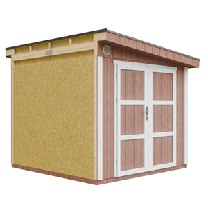 Abri de jardin qualité premium 5,9 m² - h231x248x294 cm - rouge