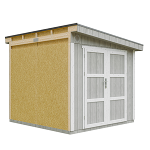 Abri de jardin qualité premium 5,9 m² - h231x248x294 cm - gris