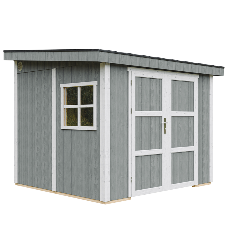 Timbela - Abri de jardin qualité premium 231x248x294cm sans plancher e  paroi latérale