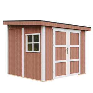 Abri de jardin qualité premium 231x248x294cm sans plancher e  paroi latérale