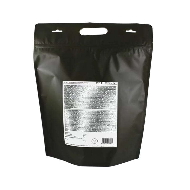 Ration de survie 1 jour trek'n eat day ration pack type 4