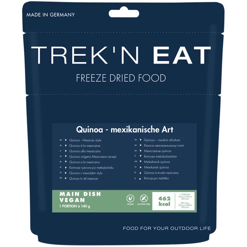 Repas lyophilisé trek'n eat quinoa à la mexicaine