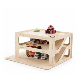 Garage en bois enfant - naturel