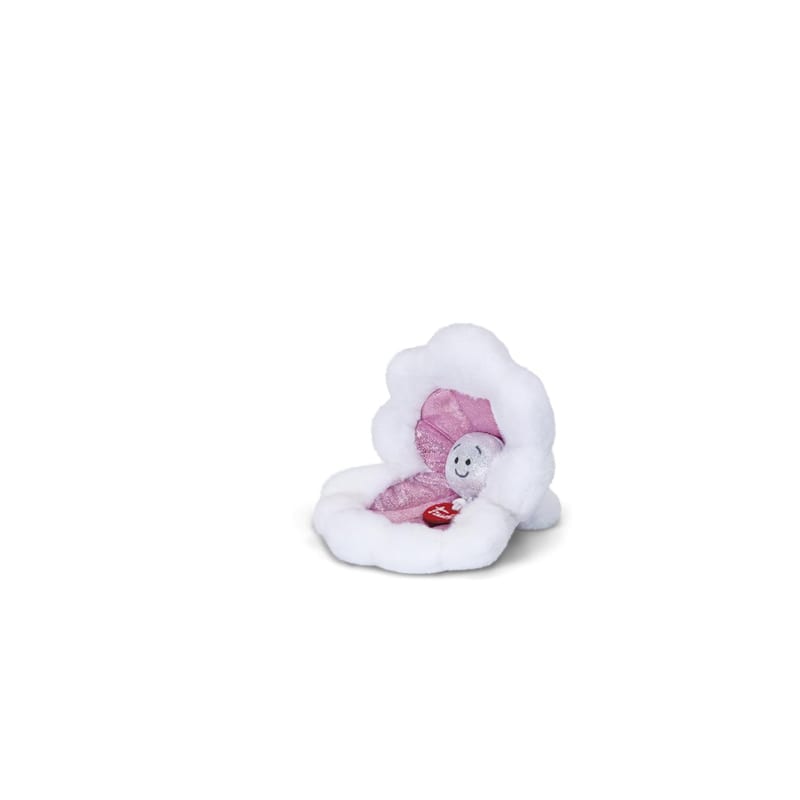 Peluche huitre blanche et glitter