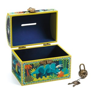 Tirelire coffre fort dinosaure
