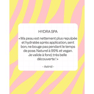 Masque  en tissu hydratant pour le visage - hydra spa