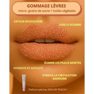 Gommage lèvres pêche - kiss my peach