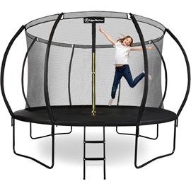 Grand trampoline de jardin 366cm (12ft) avec filet de protection et échelle
