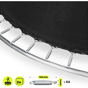 Grand trampoline de jardin 366cm (12ft) avec filet de protection et échelle