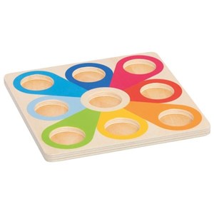 Pyramide de boules en bois