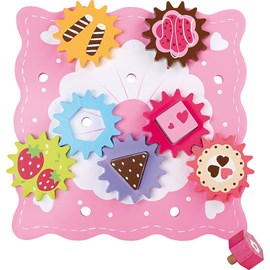 Puzzle en bois à engrenages