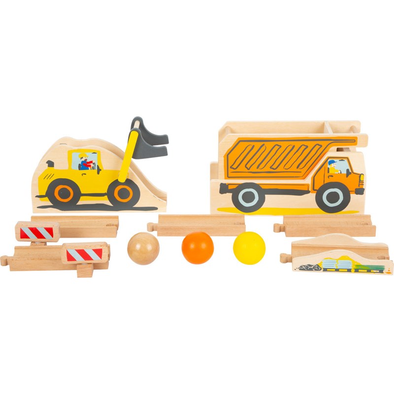 Circuit à boules chantier en bois