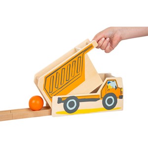 Circuit à boules chantier en bois