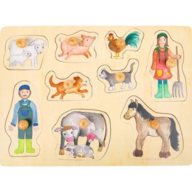 Puzzles en bois à boutons