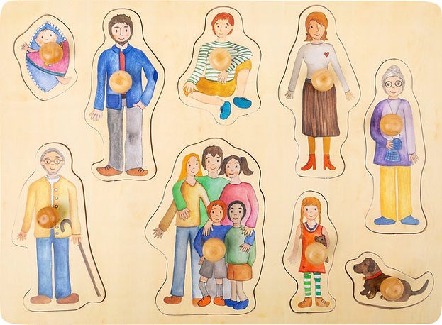 Puzzles en bois à boutons