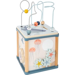 Cube de motricité en bois bébé 12 mois