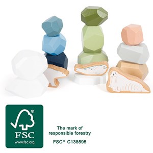 Pierres d’équilibre en bois fsc bébé