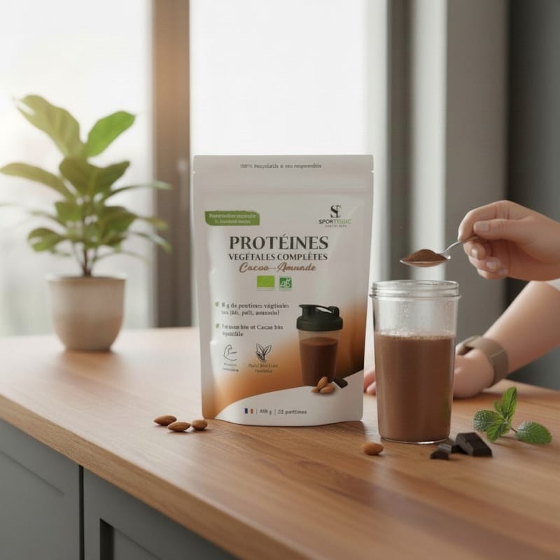 Sportethic Nutrition - Sportethic nutrition protéines vegan cacao amande bio 450 g