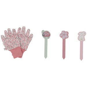 Coffret jardinage fairy garden rose (10 pièces)