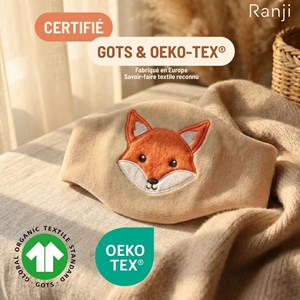 Bouillotte bébé noyaux de cerise renard